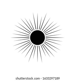 Geometrical shape sunburst vector illustration