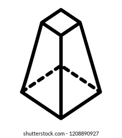 Geometrical shape trapezoid shape