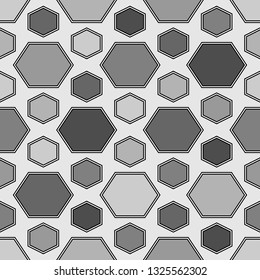 Geometrical shapes backdrop. Hexahedrons wallpaper.Polygons background. Hexagons ornament. Figures motif.Digital paper, web designing, textile print. Seamles pattern