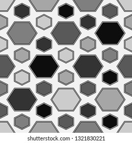 Geometrical shapes backdrop.Polygons background. Hexahedrons wallpaper.Hexagons ornament. Figures motif.Digital paper, web designing, textile print. Seamles pattern.