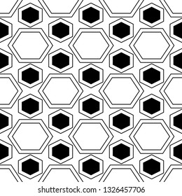 Geometrical shapes backdrop.Seamles pattern. Figures motif. Hexagons ornament.Polygons background.Hexahedrons wallpaper.Digital paper, web designing, textile print