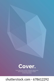 Geometrical shapes composition. Futuristic design posters. Abstract gradients background. Future Poster template. Vector Eps 10