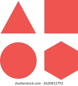 Ícone de vetor Formas Geométricas. Pode ser usado para impressão, aplicativos móveis e da Web.