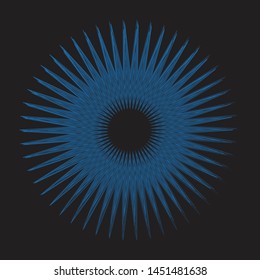 Geometrical Sphere Blue to Purple Pattern - Vector Illustration