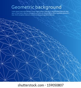 Geometrical sphere. Vector illustration