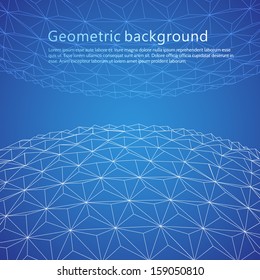Geometrical sphere. Vector illustration