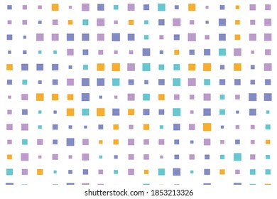 Geometrische quadratische Formen, bunte Vektordesign-Illustration