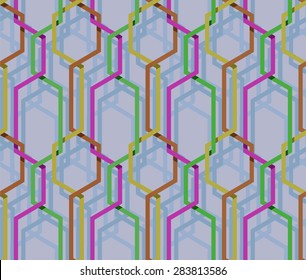geometrical stripe color seamless pattern