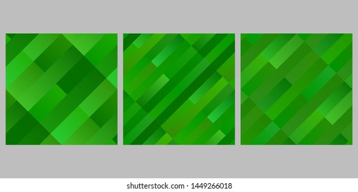 Geometrical stripe pattern background set - abstract vector graphic designs from diagonal stripes