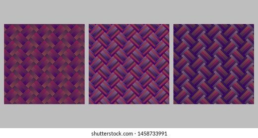 Geometrical stripe pattern background set - abstract vector graphic with diagonal stripes