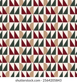 Geometrical style seamless vector pattern