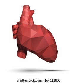 geometrical stylized heart