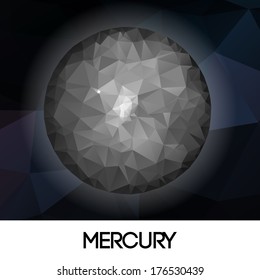 geometrical stylized planet