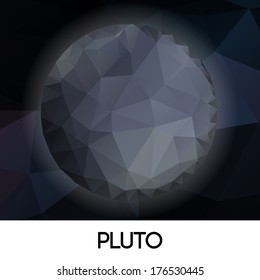 geometrical stylized planet