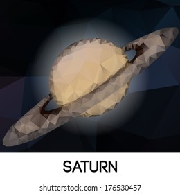 geometrical stylized planet