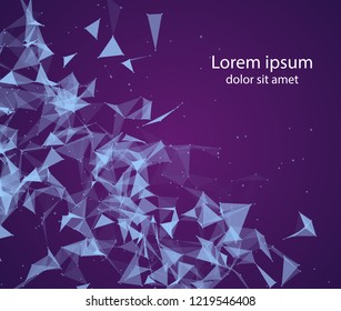 Geometrical Texture Video Background Loop. A geometrical bleu / dark texture forms a laid-back and slightly video 