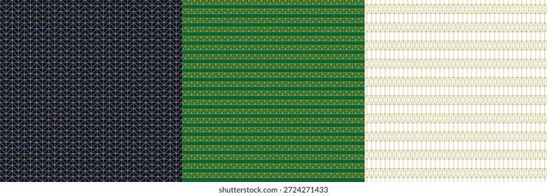 Geometrische Dreieck Artdeco nahtlose Muster. Geometrische Vektorgrafik. Gold Moderne minimale Formen. Luxuriöser Linienhintergrund. Jugendstil-Umriss.