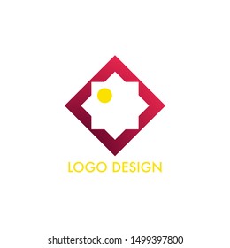 Geometrical unique simple logo design with modern style theme