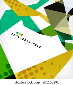 Geometrical unusual pattern - business abstract modern design