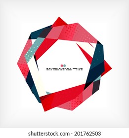 Geometrical unusual pattern - business abstract modern design