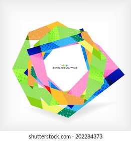 Geometrical unusual pattern - business abstract modern design