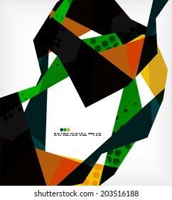 Geometrical unusual pattern - business abstract modern design