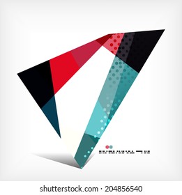 Geometrical unusual pattern - business abstract modern design