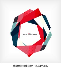 Geometrical unusual pattern - business abstract modern design