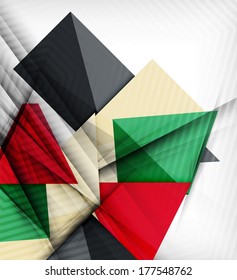Geometrical vector abstract background. For infographics, business backgrounds, technology templates, business cards