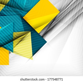 Geometrical vector abstract background. For infographics, business backgrounds, technology templates, business cards