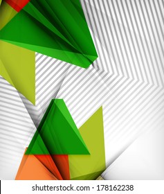 Geometrical vector abstract background. For infographics, business backgrounds, technology templates, business cards