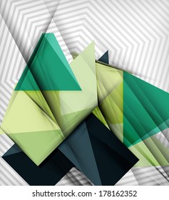 Geometrical vector abstract background. For infographics, business backgrounds, technology templates, business cards