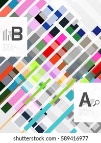 Fondo abstracto vectorial geométrico con infografía