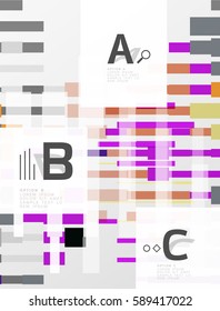 Geometrical vector abstract background with infographics