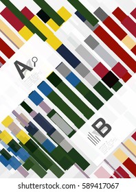 Geometrischer, abstrakter Vektorhintergrund mit Infografiken