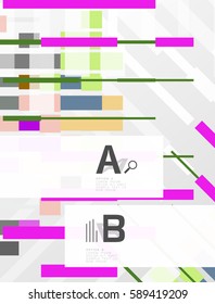 Geometrical vector abstract background with infographics