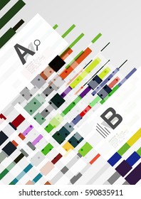 Geometrical vector abstract background with infographics