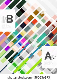 Geometrical vector abstract background with infographics