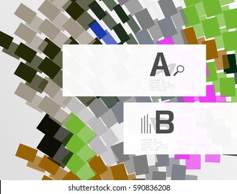 Geometrical vector abstract background with infographics