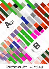 Geometrical vector abstract background with infographics