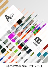 Fondo abstracto vectorial geométrico con infografía