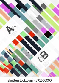 Fondo abstracto vectorial geométrico con infografía