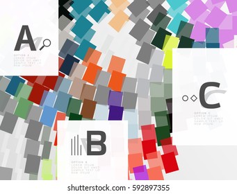 Geometrical vector abstract background with infographics