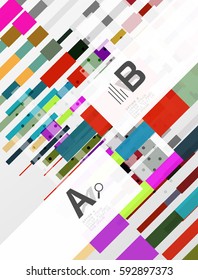 Geometrical vector abstract background with infographics