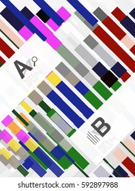 Fondo abstracto vectorial geométrico con infografía