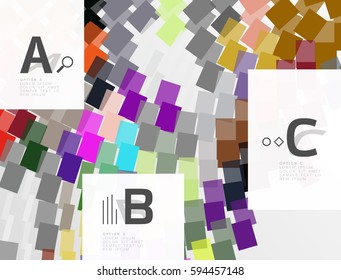 Fondo abstracto vectorial geométrico con infografía