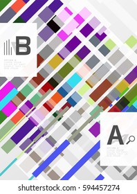 Geometrical vector abstract background with infographics