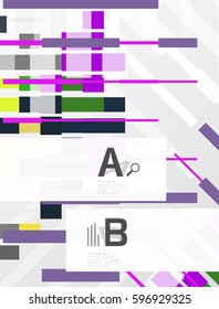 Fondo abstracto vectorial geométrico con infografía