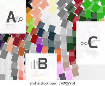 Geometrical vector abstract background with infographics