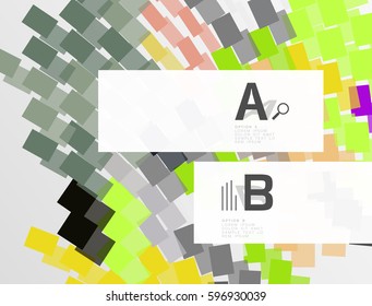 Geometrical vector abstract background with infographics